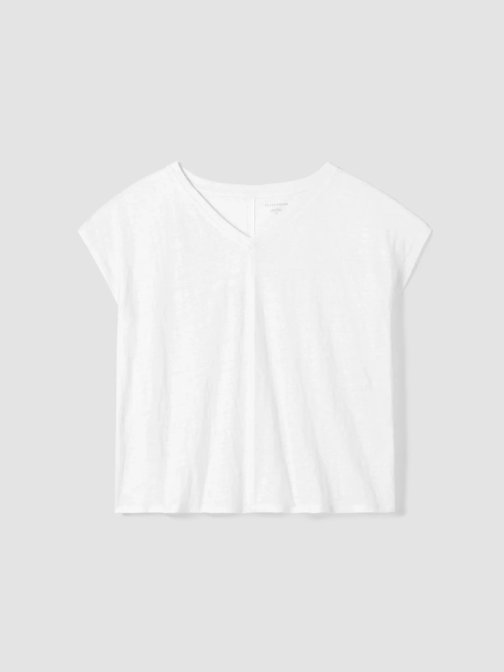 Organic Linen Jersey V-Neck Tee