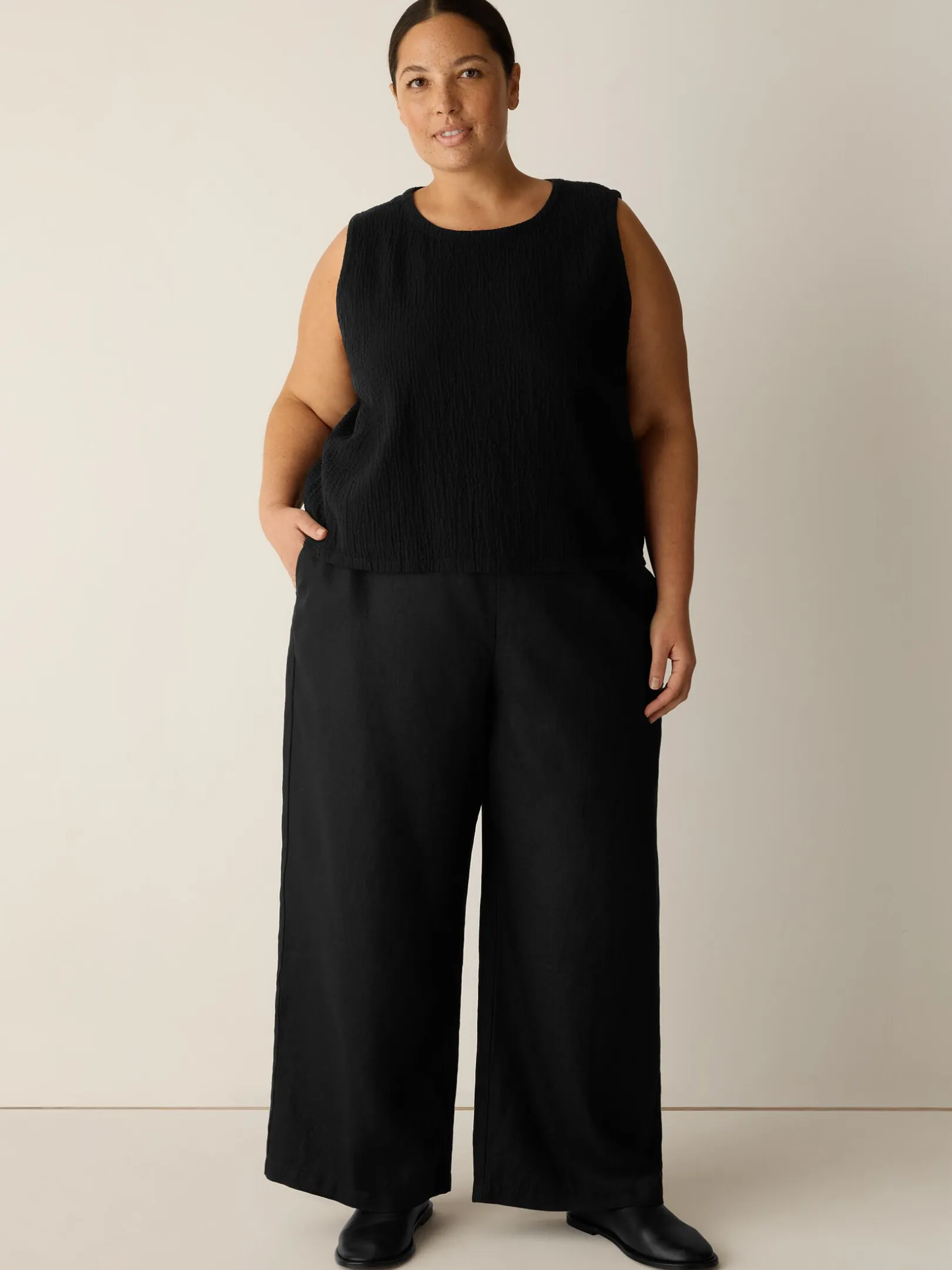 Organic Linen Wide-Leg Pant