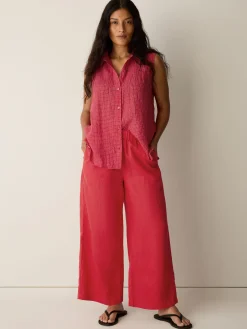 Organic Linen Wide-Leg Pant