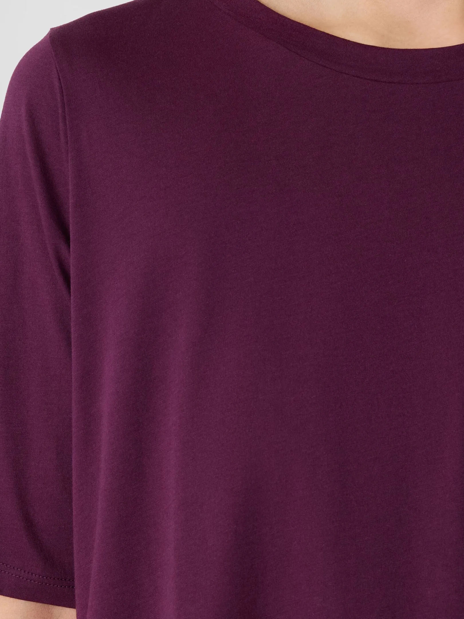 Organic Pima Cotton Jersey Long Tee