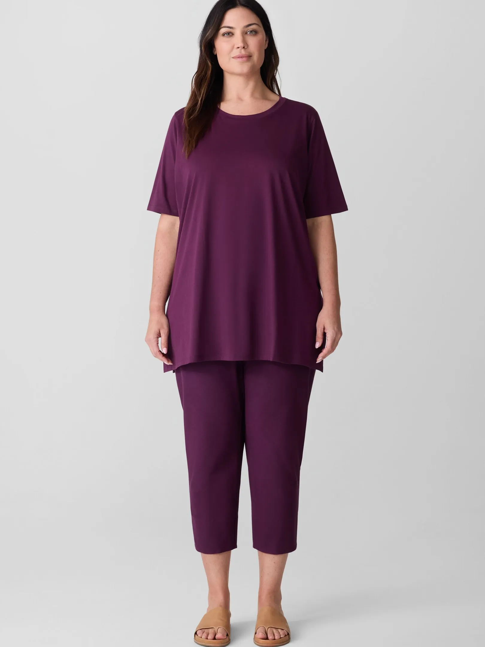 Organic Pima Cotton Jersey Long Tee