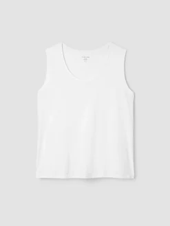 Organic Pima Cotton Jersey Scoop Neck Tank
