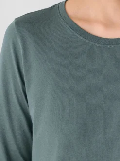 Organic Pima Cotton Jersey 3/4-Sleeve Tee