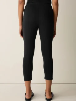 Pima Cotton Stretch Jersey Capri Leggings