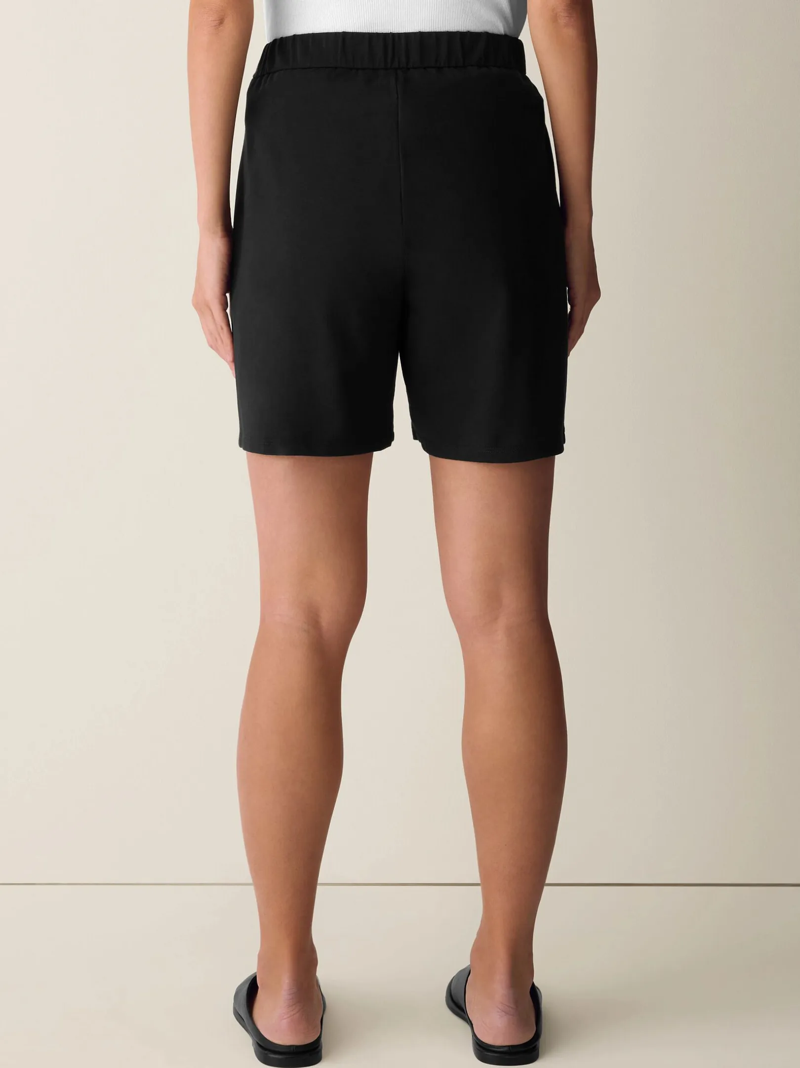 Pima Cotton Stretch Jersey Walking Shorts