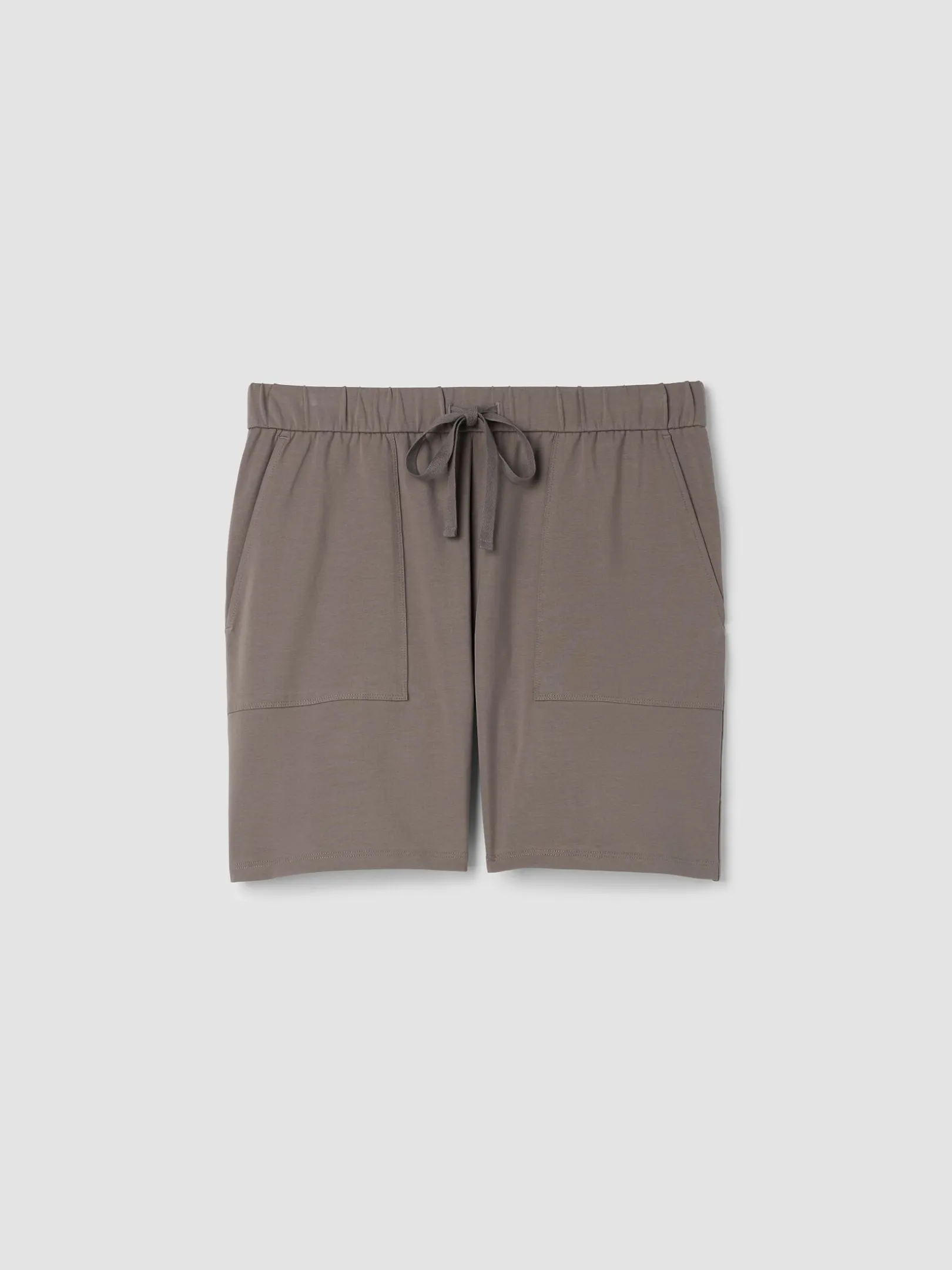 Pima Cotton Stretch Jersey Walking Shorts