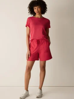 Pima Cotton Stretch Jersey Walking Shorts