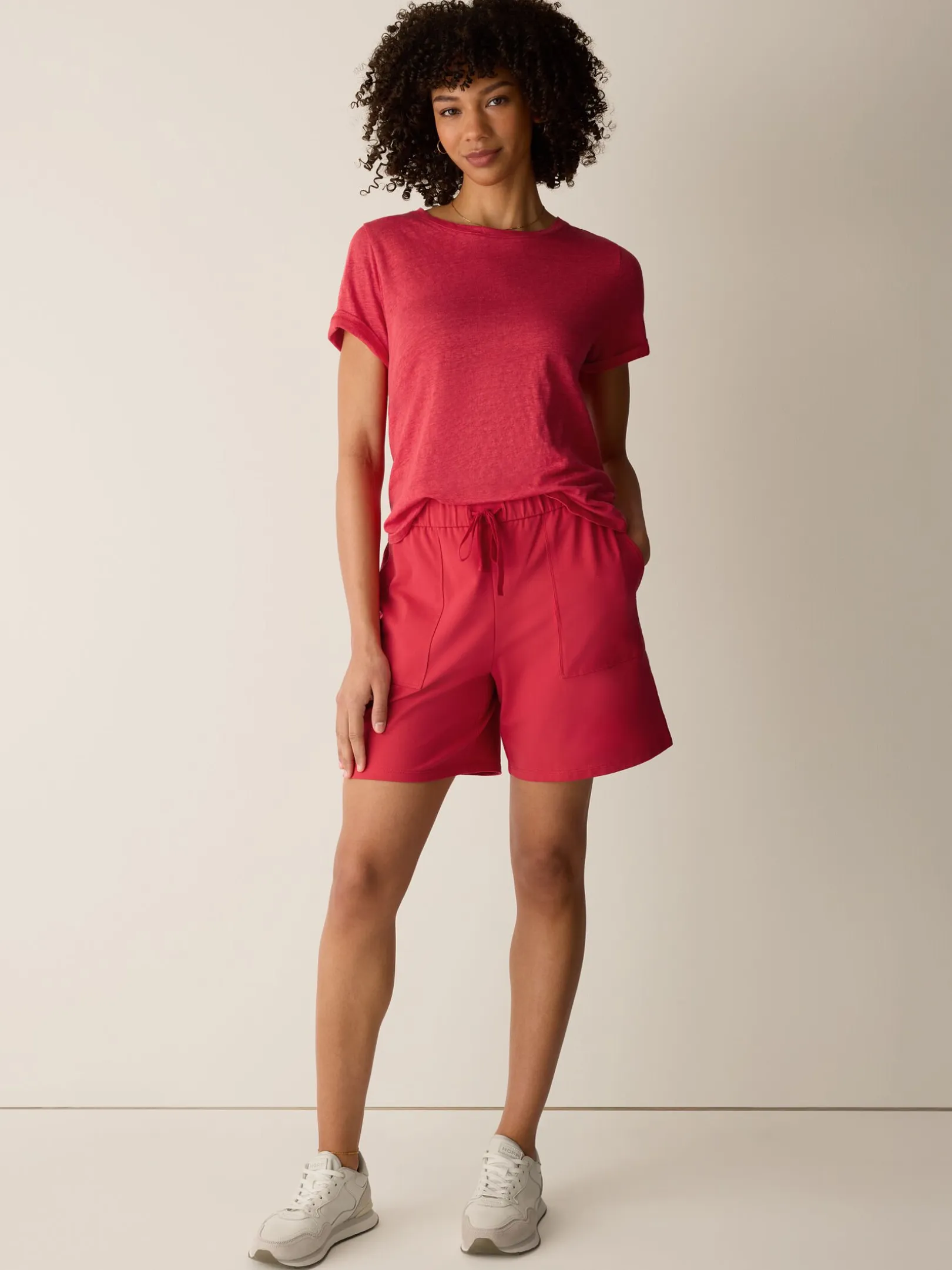 Pima Cotton Stretch Jersey Walking Shorts