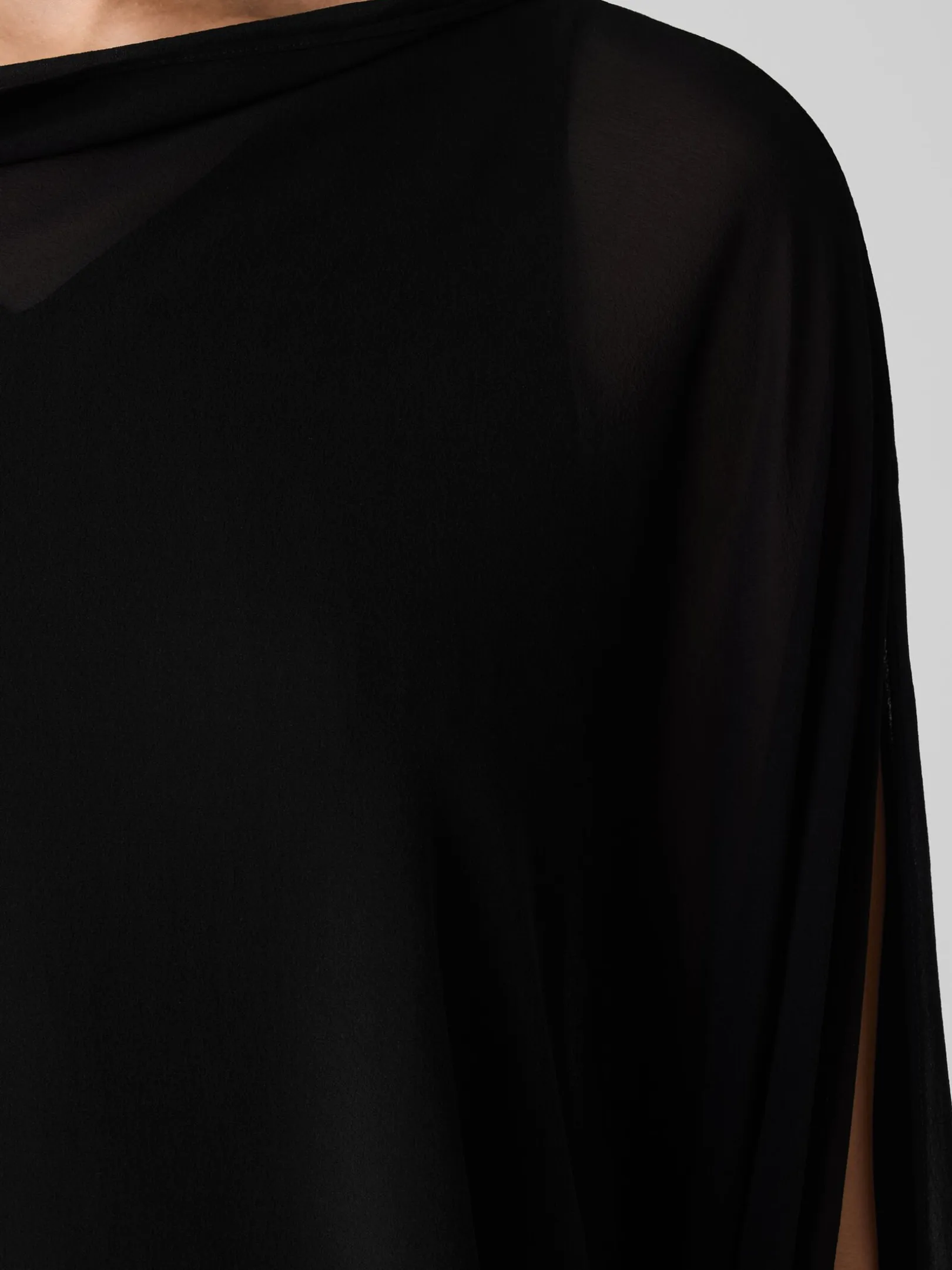 Sheer Silk Georgette Wrap