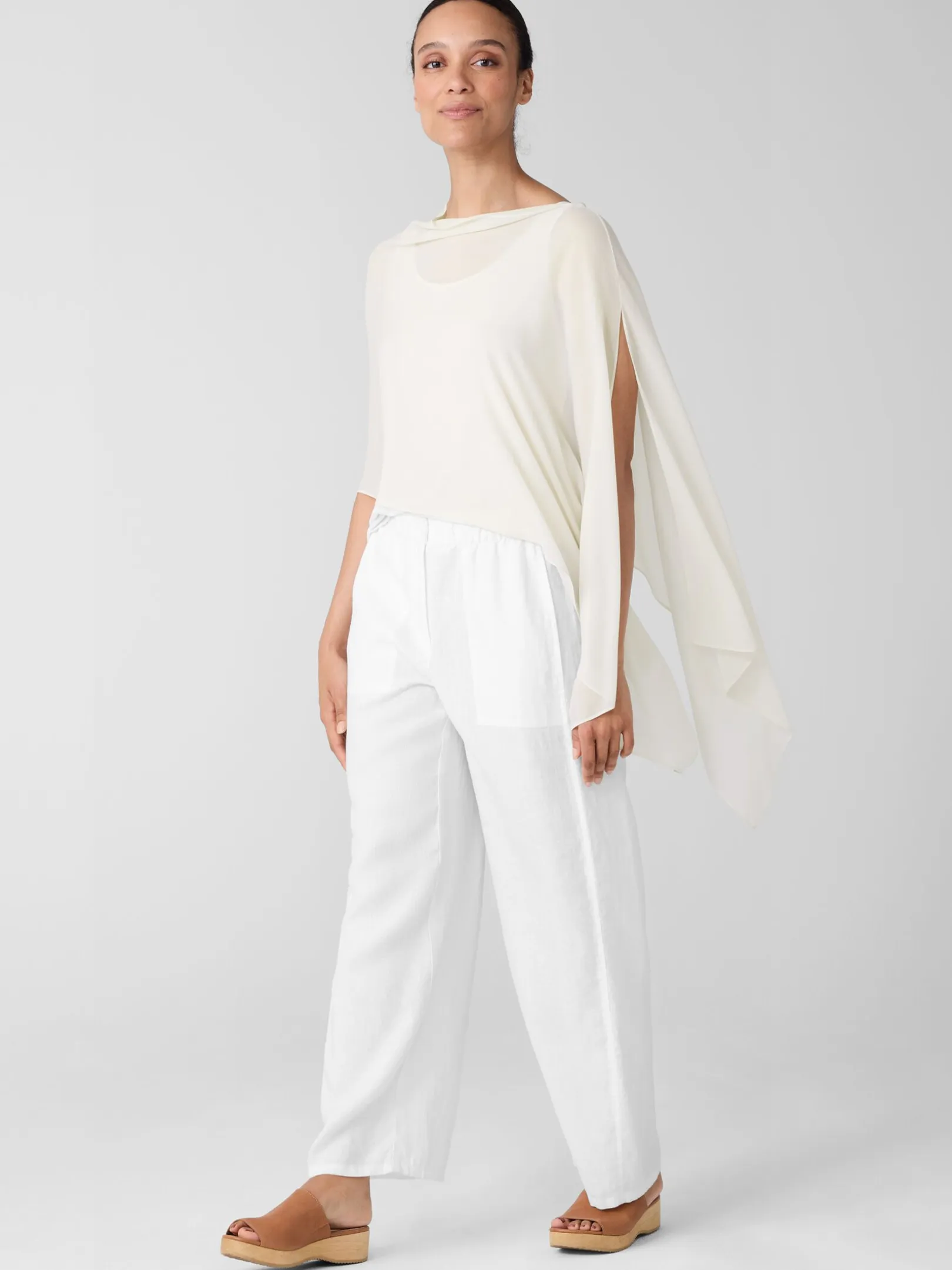 Sheer Silk Georgette Wrap
