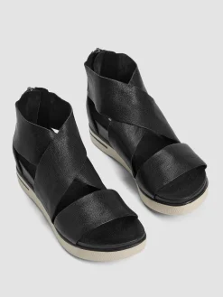 Sport Tumbled Leather Sneaker Sandal