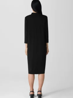 Stretch Jersey Knit Oval Dress