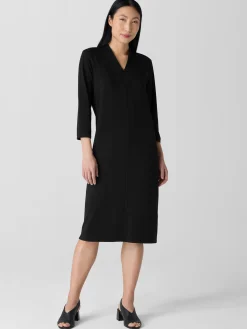 Stretch Jersey Knit Oval Dress