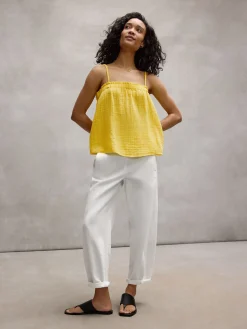 Striped Organic Cotton Gauze Cami
