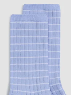 Striped Rib Trouser Sock