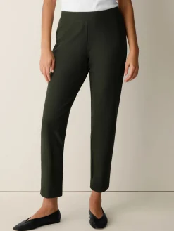 Washable Stretch Crepe Slim Pant