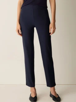 Washable Stretch Crepe Slim Pant