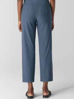 Washable Stretch Crepe Straight Pant